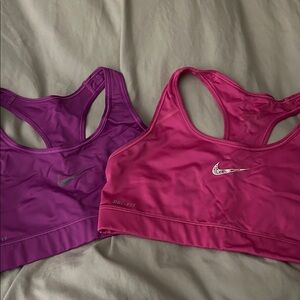 Nike Women's Sports Bra Set - Fuchsia and Violet
